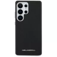   Karl Lagerfeld Saffiano Full Wrapped Elongated Metal Logo Samsung Galaxy S25 Ultra MagSafe tok, fekete