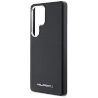   Karl Lagerfeld Saffiano Full Wrapped Elongated Metal Logo Samsung Galaxy S25 Ultra MagSafe tok, fekete