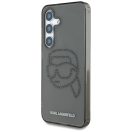 Karl Lagerfeld Rhinestones Karl Head Logo Samsung Galaxy S25 hátlap tok, fekete