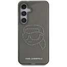 Karl Lagerfeld Rhinestones Karl Head Logo Samsung Galaxy S25 hátlap tok, fekete