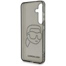 Karl Lagerfeld Rhinestones Karl Head Logo Samsung Galaxy S25 hátlap tok, fekete