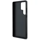 Karl Lagerfeld Leather Monogram Pin Logo Choupette Head Samsung Galaxy S25 Ultra kemény hátlap tok, fekete