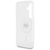   Karl Lagerfeld Button Karl Head Printed Logo Galaxy S25 MagSafe hátlap tok, fehér