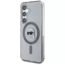 Karl Lagerfeld Button Karl Head Printed Logo Galaxy S25 MagSafe hátlap tok, fekete