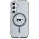 Karl Lagerfeld Button Karl Head Printed Logo Galaxy S25 MagSafe hátlap tok, fekete