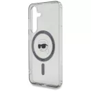 Karl Lagerfeld Button Karl Head Printed Logo Galaxy S25 MagSafe hátlap tok, fekete