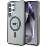   Karl Lagerfeld Button Karl Head Printed Logo Galaxy S25 Ultra MagSafe hátlap tok, fekete