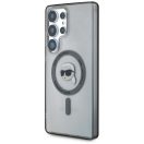 Karl Lagerfeld Button Karl Head Printed Logo Galaxy S25 Ultra MagSafe hátlap tok, fekete