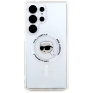   Karl Lagerfeld Button Karl Head Printed Logo Galaxy S25 Ultra MagSafe hátlap tok, fehér