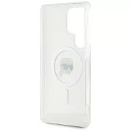   Karl Lagerfeld Button Karl Head Printed Logo Galaxy S25 Ultra MagSafe hátlap tok, fehér