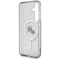   Karl Lagerfeld Button Karl & Choupette Heads Printed Logo Galaxy S25+ MagSafe hátlap tok, fekete