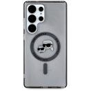 Karl Lagerfeld Button Karl & Choupette Heads Printed Logo Galaxy S25 Ultra MagSafe hátlap tok, fekete
