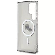  Karl Lagerfeld Button Karl & Choupette Heads Printed Logo Galaxy S25 Ultra MagSafe hátlap tok, fekete