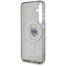 Karl Lagerfeld Button Choupette Head Printed Logo Galaxy S25 MagSafe hátlap tok, fekete