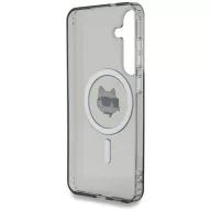   Karl Lagerfeld Button Choupette Head Printed Logo Galaxy S25 MagSafe hátlap tok, fekete