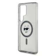   Karl Lagerfeld Button Choupette Head Printed Logo Galaxy S25 Ultra MagSafe hátlap tok, fekete