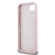   Karl Lagerfeld Liquid Silicone K&CH Heads Apple iPhone 17e / iPhone 16e MagSafe tok, rózsaszín