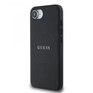   Guess PU Grained Classic Logo Apple iPhone 17e / iPhone 16e MagSafe tok, fekete