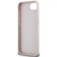   Guess PU Grained 4G Metal Logo Apple iPhone 17e / iPhone 16e hátlap tok, rózsaszín
