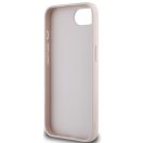 Guess PU Fixed Glitter 4G Metal Logo Apple iPhone 17e / iPhone 16e hátlap tok, rózsaszín