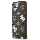 Guess PU 4G Peony Logo Apple iPhone 17e / iPhone 16e MagSafe hátlap tok, barna