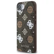   Guess PU 4G Peony Logo Apple iPhone 17e / iPhone 16e MagSafe hátlap tok, barna