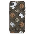 Guess PU 4G Peony Logo Apple iPhone 17e / iPhone 16e MagSafe hátlap tok, barna