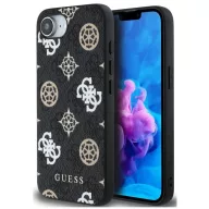   Guess PU 4G Peony Logo Apple iPhone 17e / iPhone 16e MagSafe hátlap tok, fekete