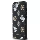 Guess PU 4G Peony Logo Apple iPhone 17e / iPhone 16e MagSafe hátlap tok, fekete
