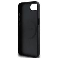   Guess PU 4G Peony Logo Apple iPhone 17e / iPhone 16e MagSafe hátlap tok, fekete