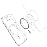  Spigen Ultra Hybrid MagFit Apple iPhone 17e / iPhone 16e tok, MagSafe, Clear White, átlátszó-fehér