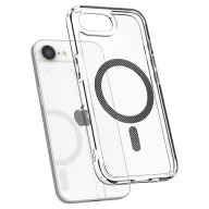   Spigen Ultra Hybrid MagFit Apple iPhone 17e / iPhone 16e tok, MagSafe, Carbon Fiber,  átlátszó-fekete