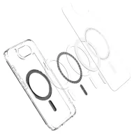   Spigen Ultra Hybrid MagFit Apple iPhone 17e / iPhone 16e tok, MagSafe, Carbon Fiber,  átlátszó-fekete