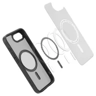   Spigen Ultra Hybrid MagFit Apple iPhone 17e / iPhone 16e tok, MagSafe, Frost Black, fekete