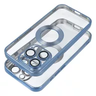   Glam Apple iPhone 17e / iPhone 16e szilikon tok kameravédő lencsével, kék