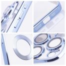 Glam Apple iPhone 17e / iPhone 16e szilikon tok kameravédő lencsével, kék