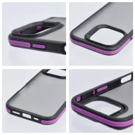   Neo Apple iPhone 17e / iPhone 16e kemény hátlap tok, átlátszó/lila