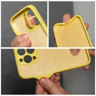 2mm Apple iPhone 17e / iPhone 16e szilikon tok, sárga