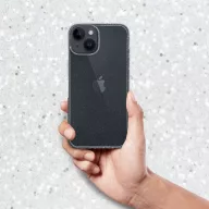   Clear 2mm Apple iPhone 17e / iPhone 16e csillámos szilikon tok, átlátszó