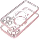 Electro Mag Apple iPhone 17e / iPhone 16e MagSafe kompatibilis hátlap tok, rose gold