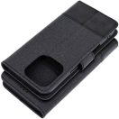 Gomma Apple iPhone 17e / iPhone 16e flip/oldalra nyíló tok kártyatartó résszel, fekete