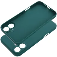   Matt szilikon Apple iPhone 17e / iPhone 16e tok, sötétzöld