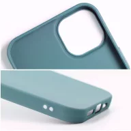  Matt szilikon Apple iPhone 17e / iPhone 16e tok, sötétzöld