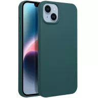   Matt szilikon Apple iPhone 17e / iPhone 16e tok, sötétzöld