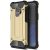 Apple iPhone 13 Pro Max, Műanyag hátlap védőtok, Defender, fémhatású, arany