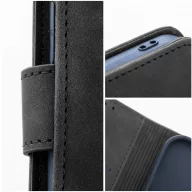   Tender Book Apple iPhone 17e / iPhone 16e flip/oldalra nyíló műbőr tok kártyatartó résszel, fekete