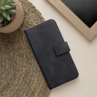   Tender Book Apple iPhone 17e / iPhone 16e flip/oldalra nyíló műbőr tok kártyatartó résszel, fekete