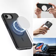   4smarts Defend Apple iPhone 17e / iPhone 16e MagSafe hátlap tok, fekete