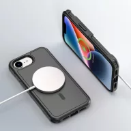   4smarts Defend Apple iPhone 17e / iPhone 16e MagSafe hátlap tok, fekete
