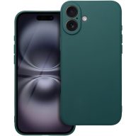 Matt szilikon Samsung Galaxy A56 tok, sötétzöld